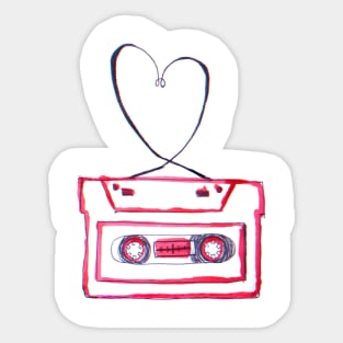 Retro Love Sticker